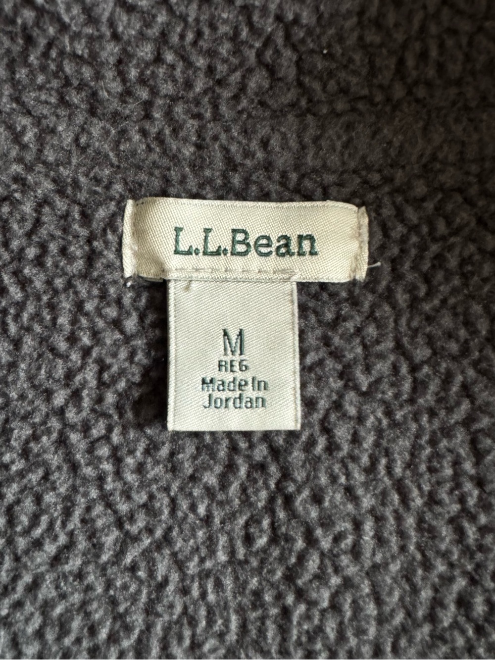 L.L. Bean Polartec Fleece Quarter Zip Pullover Outdoor Hiking Gray Purple Medium - Picture 3 of 11